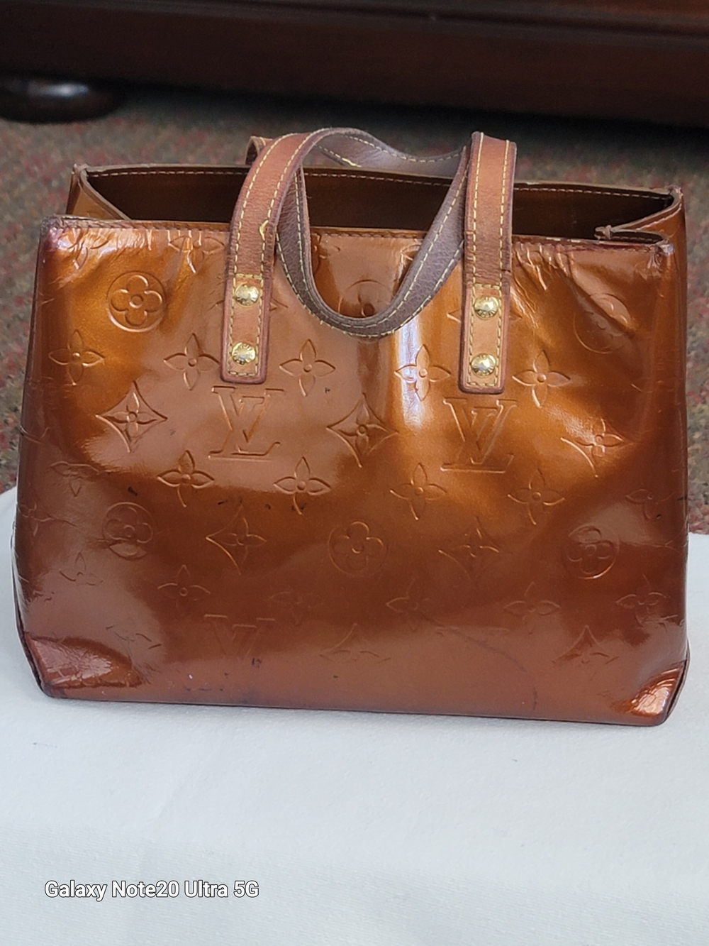Louis Vuitton Vernis Brown Monogram Alma-Style Tote - Picture 2 of 15